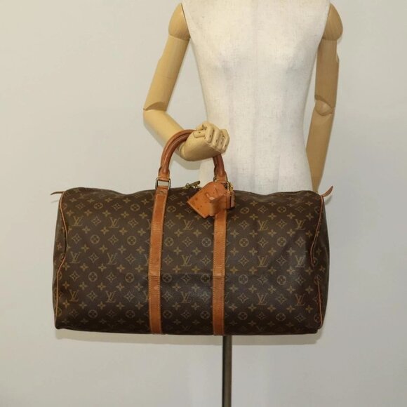 LOUIS VUITTON Monogram Keepall 55 Boston Bag - Picture 14 of 16